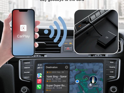 Wireless Carplay Adapter For Iphone - Usb & Usb-C-1915196969580630019