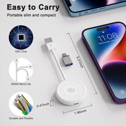 Car Mirror Adapter For Iphone With Usb-C / Type-C & Usb Carplay-1915196885002489860
