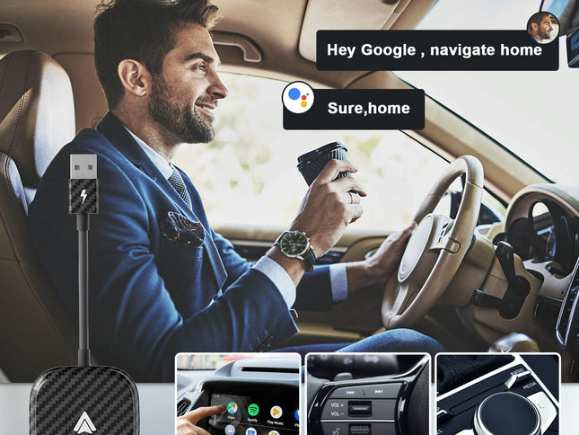 Wireless Carplay Adapter For Android - Carbon Fiber-1915196869148020737