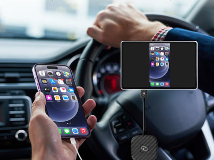 Carplay Adapter For Iphone - Carbon Fiber Usb & Usb-C-1915196945736011779