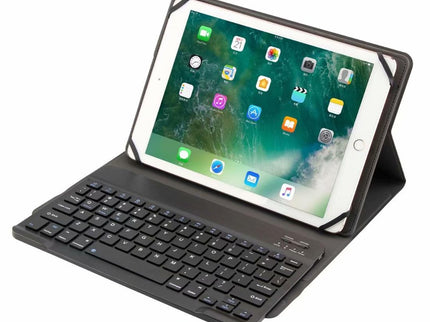 Universal 9.7-10 Inch Detachable Bluetooth Keyboard Tablet Case For Android Apple And Windows With Stand - Black-1915196814353633287