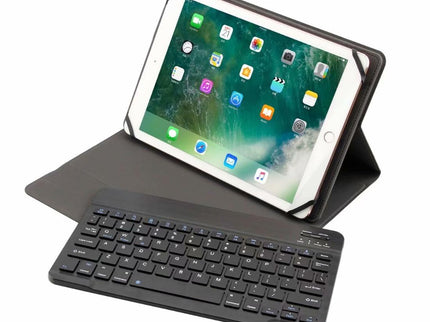 Universal 9.7-10 Inch Detachable Bluetooth Keyboard Tablet Case For Android Apple And Windows With Stand - Black-1915196814353633288