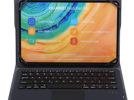 Universal 9-10 Inch Tablet Keyboard Case With Detachable Bluetooth Touch Stand - Black-1915196834511458308