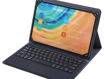 Universal 9-10 Inch Tablet Keyboard Case With Detachable Bluetooth Touch Stand - Black-1915196834511458310