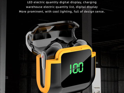 Intelligent Bluetooth Earphones With Digital Display - Pro 90 Hifi Black-1915197147087769603