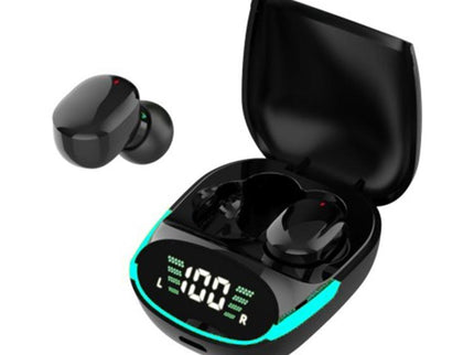 Intelligent Bluetooth Earphones With Digital Display - Black-1915197121338937351