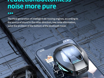 Wireless Gaming Earphones With Noise Reduction - Black-1915196837464248324