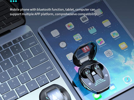 Wireless Gaming Earphones With Noise Reduction - Black-1915196837464248328