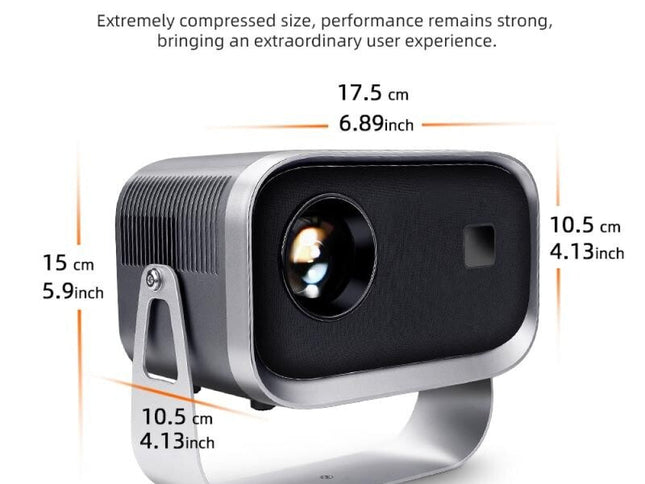 Portable Home Theater Projector - 720P 150 Lumens Grey-1915196648527630337