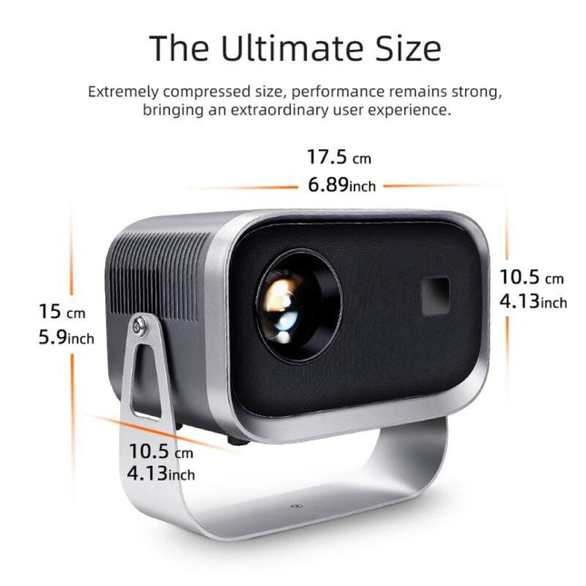 Portable Home Theater Projector - 720P 150 Lumens Grey-1915196648527630337