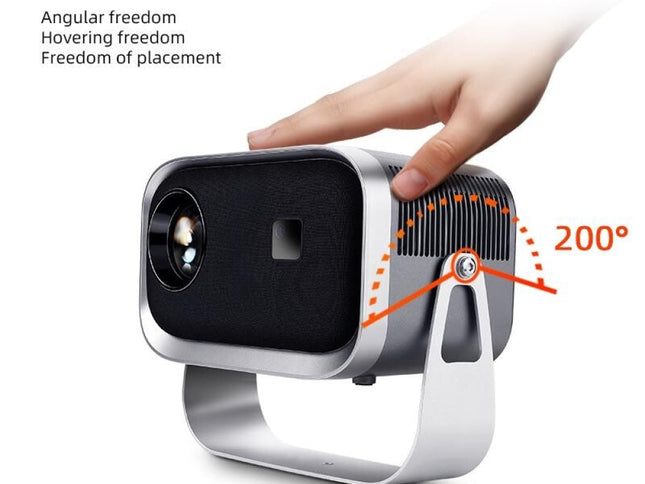Portable Home Theater Projector - 720P 150 Lumens Grey-1915196648527630338