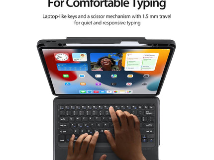 Wireless Bluetooth Keyboard Tablet Case For Ipad Pro 12.9 - Magnetic - Black-1922443430873665542