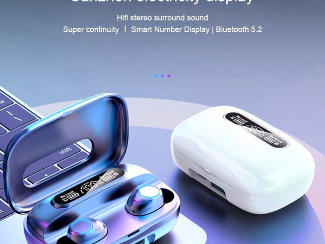 Black True Wireless Bluetooth Earbuds-1915197137747054593