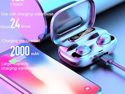 Black True Wireless Bluetooth Earbuds-1915197137747054595
