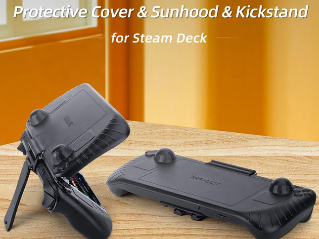 3-In-1 Gaming Console Protector With Sun Hood And Kickstand-1915196823597879298