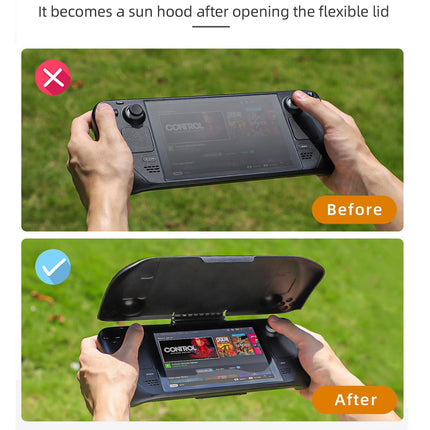3-In-1 Gaming Console Protector With Sun Hood And Kickstand-1915196823597879302