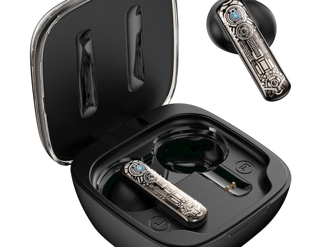 Black Tws Bluetooth Gaming Earphones With Noise Reduction-1915196854199521282