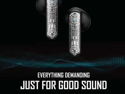Black Tws Bluetooth Gaming Earphones With Noise Reduction-1915196854199521285