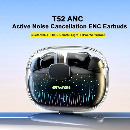 Black Tws Gaming Bluetooth Earbuds - T52-1915196808242532353