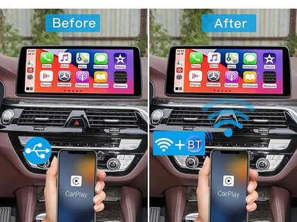 Wireless Carplay Adapter For Usb & Usb-C / Type-C - Black-1915196879419871237