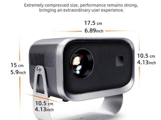 360 Degree Rotating Mini Led Projector - 150 Lumens 1280X720P-1915197694020816897