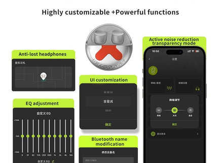 Wireless Noise-Cancelling Earbuds With App Control - White-1915196944771321859
