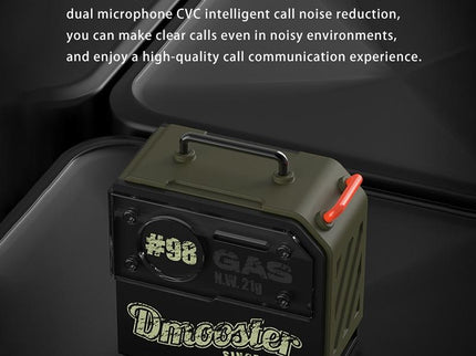 Oil Barrel Bluetooth Earphones - Black / Green Tws-1915197122844692485