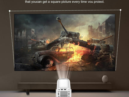 Portable Wifi Projector With Android 11 Os And Hd Display-1915196655943159812