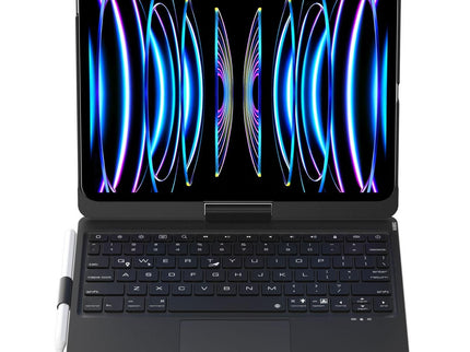 360 Degree Rotating Bluetooth Keyboard Leather Case For Ipad Pro 11 With Backlight - Black-1915197148748713985