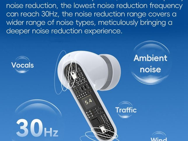 Wireless Active Noise-Cancelling Earbuds - White-1915196819571347457