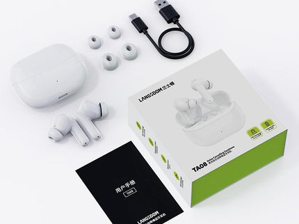Wireless Active Noise-Cancelling Earbuds - White-1915196819571347458