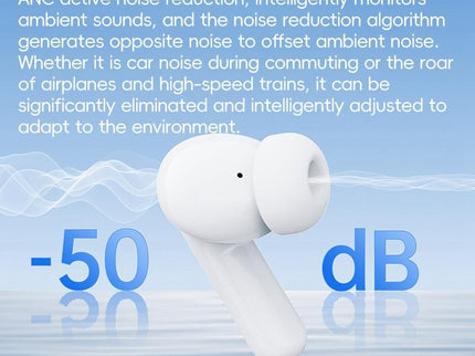 Wireless Active Noise-Cancelling Earbuds - White-1915196819571347459