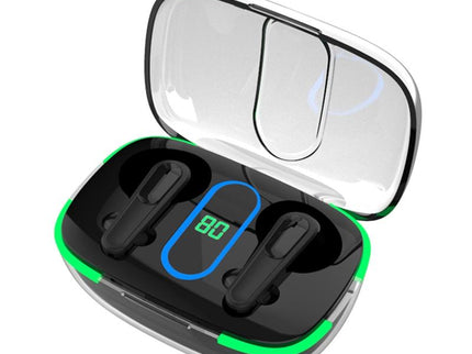Intelligent Bluetooth Earphones With Wireless Charging - Black-1915196963473723392