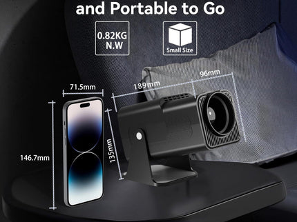 Portable 4K Android 12.0 Mini Wifi Projector For Home Use-1915196526196559875