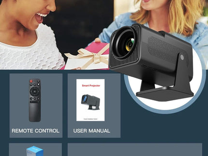 Portable 4K Android 12.0 Mini Wifi Projector For Home Use-1915196526196559876
