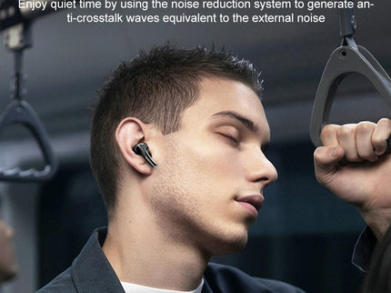 Wireless Bluetooth Earphone With Touch Screen & Noise Reduction - White-1915196825372069891