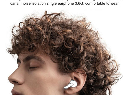 Wireless Bluetooth Earphone With Touch Screen & Noise Reduction - White-1915196825372069893