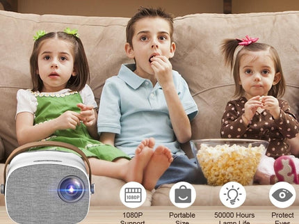 Mini Portable Led Projector For Kids - 1080P Resolution-1915197822760783880