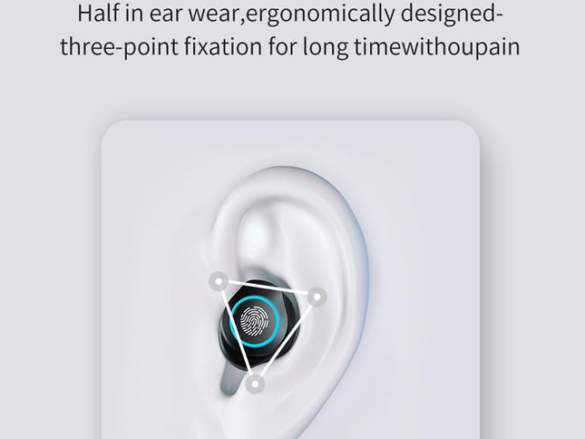 Waterproof Wireless Bluetooth Earphones With Touch Screen And Charging Box-1915196983203729410