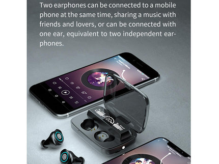 Waterproof Wireless Bluetooth Earphones With Touch Screen And Charging Box-1915196983203729411