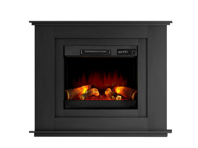 Devanti Electric Fireplace Fire Heater 2000W Black