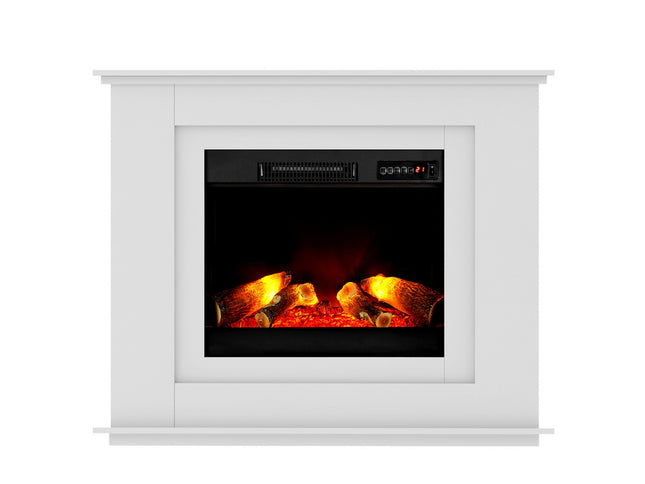 Devanti Electric Fireplace Fire Heater 2000W White