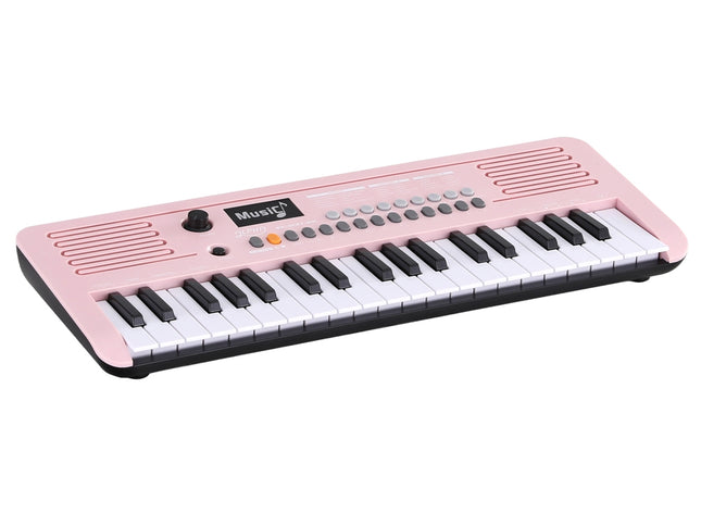 Alpha 37-Key Digital Piano Keyboard for Kids Beginners Electronic Keyboard Piano Gift Pink