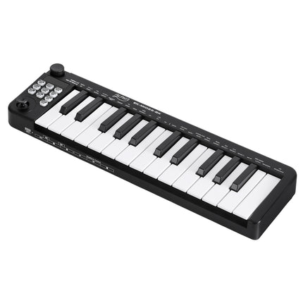 Alpha 25-Key MIDI Keyboard Controller Portable USB Laptop Black