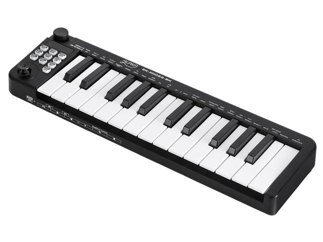 Alpha 25-Key MIDI Keyboard Controller Portable USB Laptop Black