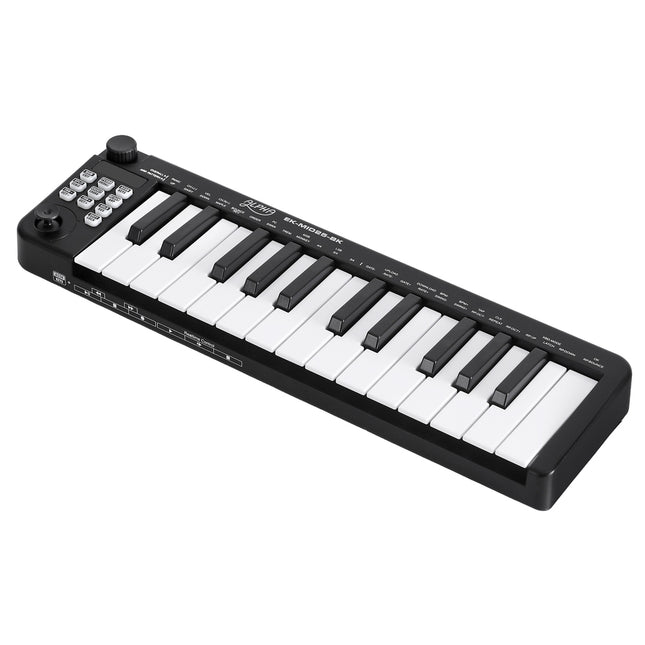 Alpha 25-Key MIDI Keyboard Controller Portable USB Laptop Black