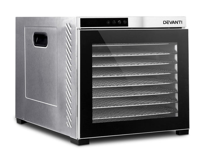 Devanti 10 Trays Food Dehydrator Stainless Steel Tray