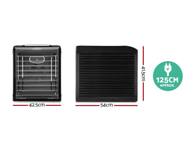 Devanti 9 Trays Food Dehydrator Stainless Steel Tray