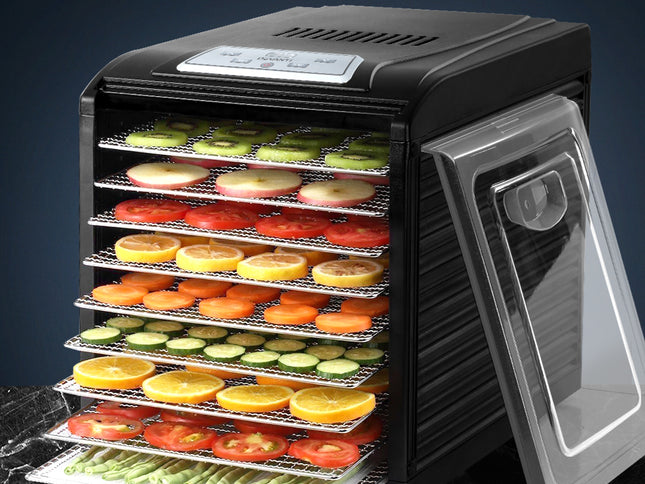 Devanti 9 Trays Food Dehydrator Stainless Steel Tray