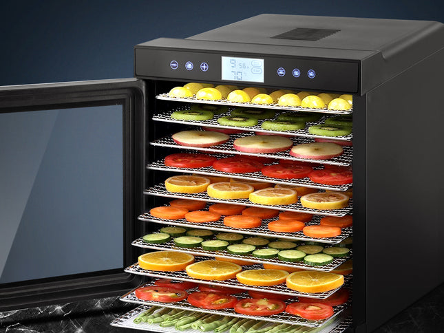 Devanti 10 Trays Food Dehydrator Stainless Steel Tray